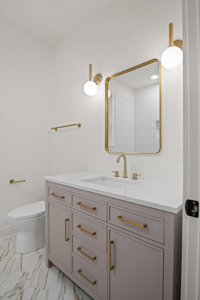 4206 Oakland Ter N, Red Bank, TN 37415 - bathroom with vanity and marble look tile flooring