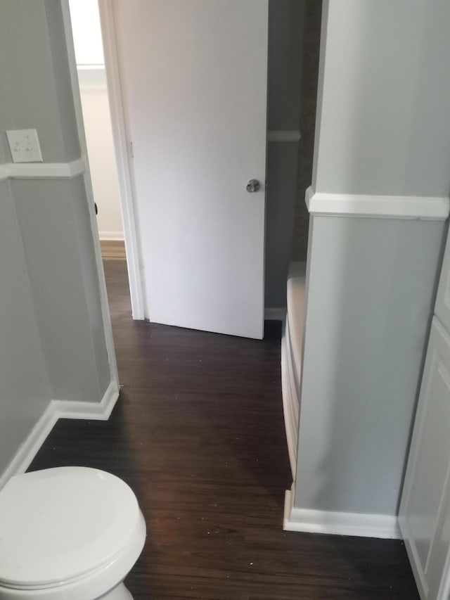 5007 Jarrett Rd, Chattanooga, TN 37416 - bathroom with wood finished floors and toilet