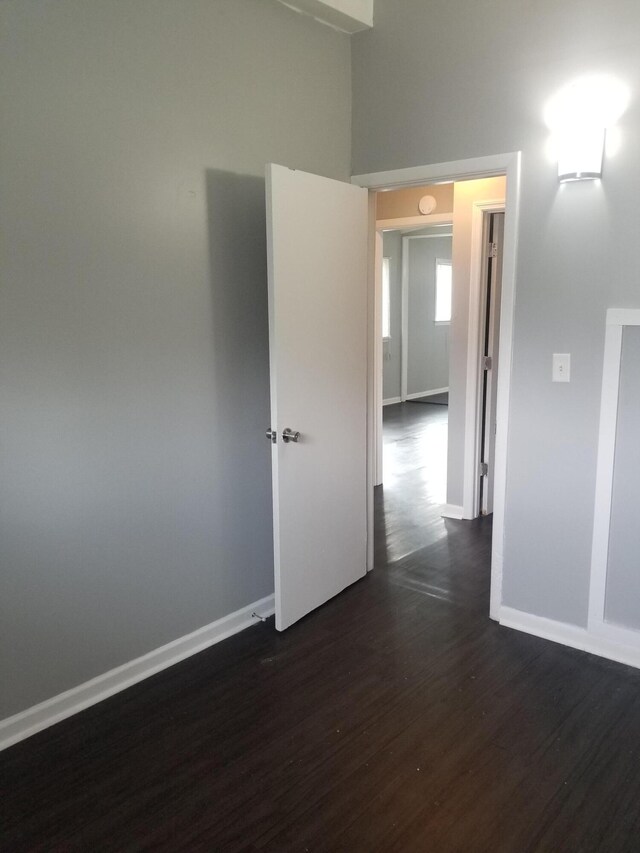 5007 Jarrett Rd, Chattanooga, TN 37416 - empty room with dark wood-style flooring and baseboards