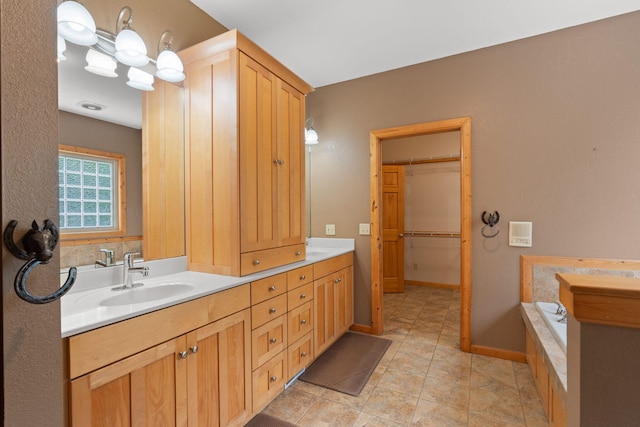 210 Gordon Dr, Chatsworth, GA 30705 - full bath featuring double vanity and tiled bath