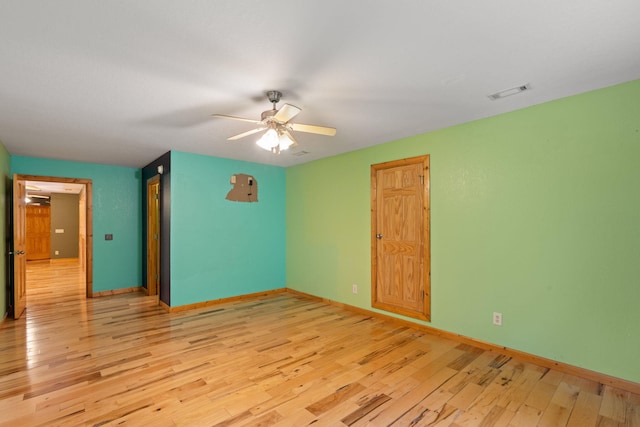 210 Gordon Dr, Chatsworth, GA 30705 - unfurnished room with light wood-style floors and a ceiling fan
