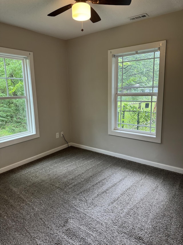115 Palm Beach Ave, Rossville, GA 30741 - carpeted empty room with ceiling fan and baseboards