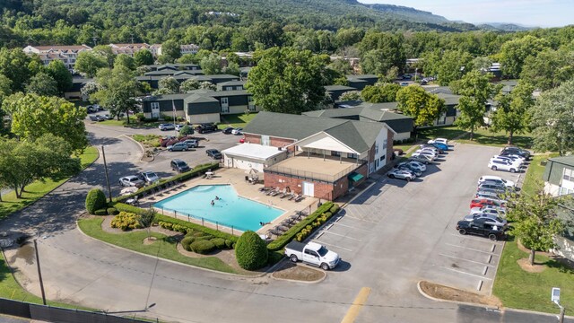 900 Mountain Creek Rd Unit E66, Chattanooga, TN 37405 - bird's eye view of a forest and a pool area