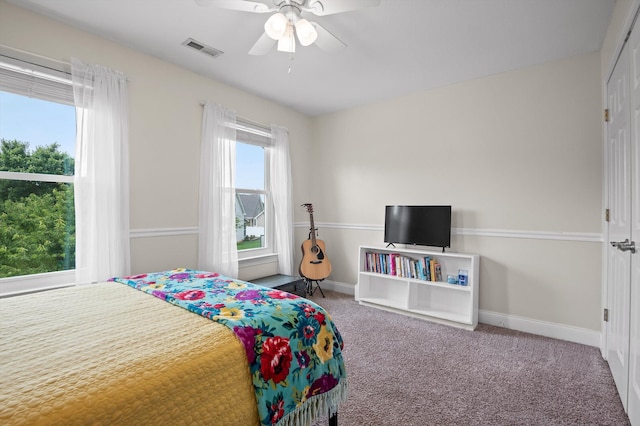 7470 Jester Ct, Ooltewah, TN 37363 - bedroom with carpet and ceiling fan