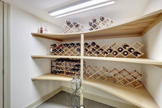 5 Woodland Way, Chattanooga, TN 37419 - wine cellar with carpet flooring and vaulted ceiling