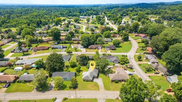 4412 Live Oak Ln, Chattanooga, TN 37411 - aerial view of residential area with a heavily wooded area