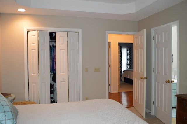 8211 Troubadour Way, Ooltewah, TN 37363 - bedroom with recessed lighting and a closet