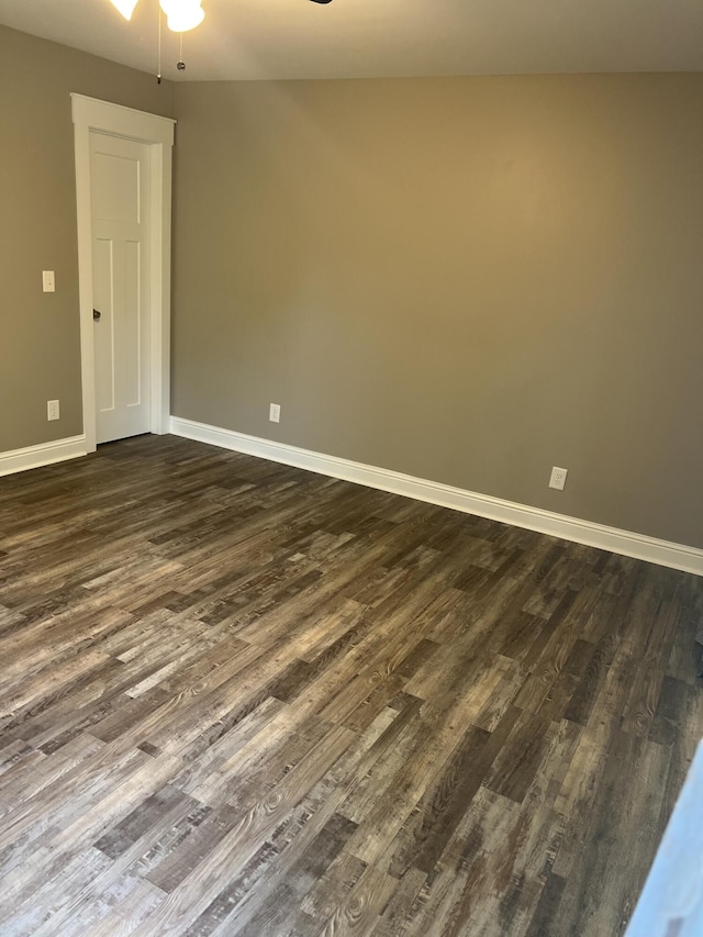 204 Roslyn Ct, Dalton, GA 30720 - empty room featuring dark wood-style flooring and ceiling fan
