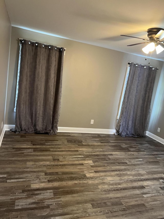 204 Roslyn Ct, Dalton, GA 30720 - unfurnished room featuring dark wood-style floors and ceiling fan