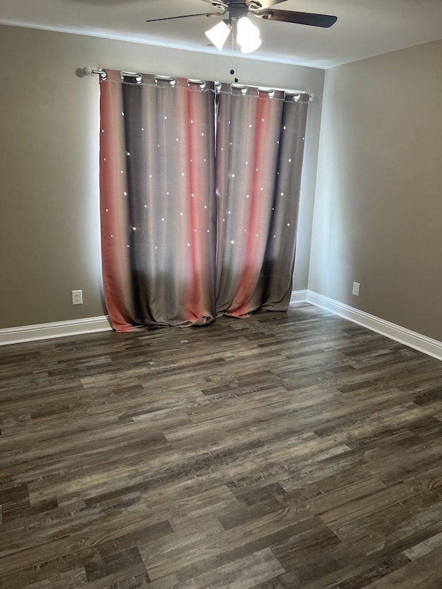 204 Roslyn Ct, Dalton, GA 30720 - unfurnished room featuring ceiling fan and dark wood finished floors