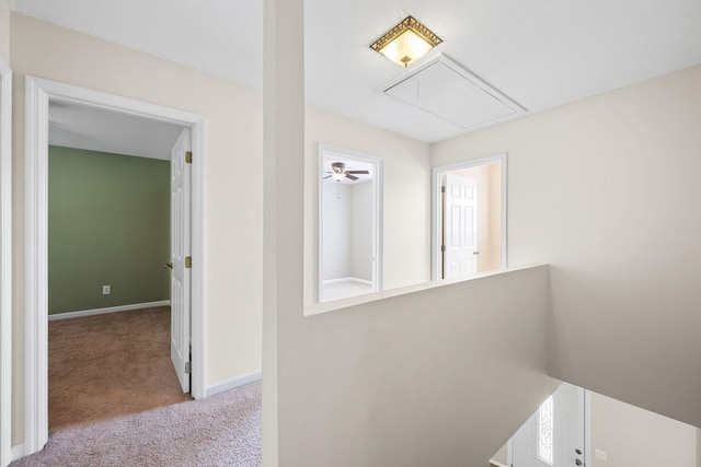 4429 Kayla Cir, Chattanooga, TN 37406 - hallway with attic access and carpet