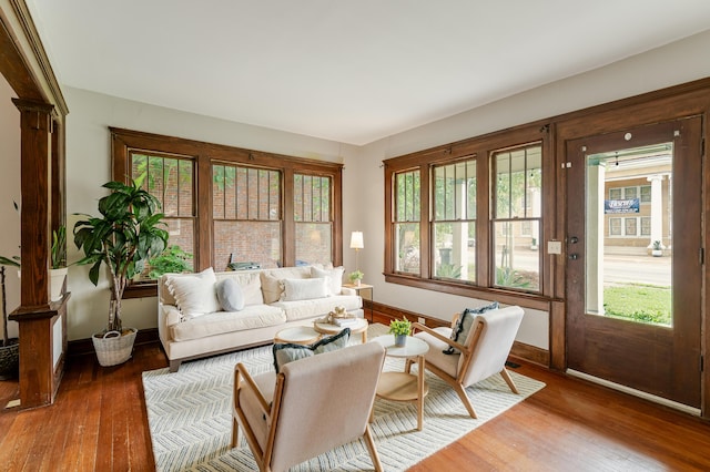 4503 Saint Elmo Ave, Chattanooga, TN 37409 - living area featuring plenty of natural light and wood-type flooring