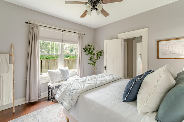 4503 Saint Elmo Ave, Chattanooga, TN 37409 - bedroom featuring wood finished floors and a ceiling fan