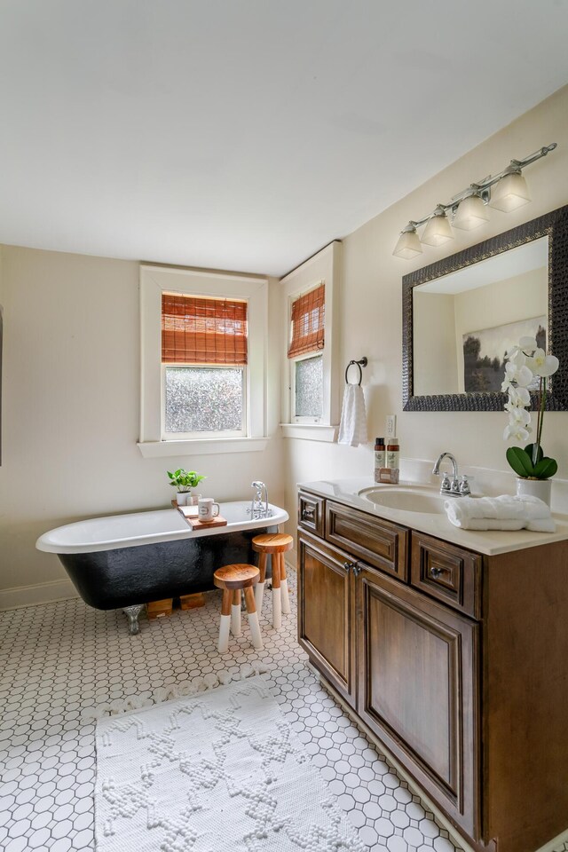 4503 Saint Elmo Ave, Chattanooga, TN 37409 - full bath featuring vanity and a freestanding bath