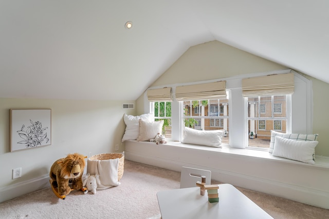 4503 Saint Elmo Ave, Chattanooga, TN 37409 - interior space with carpet floors and lofted ceiling