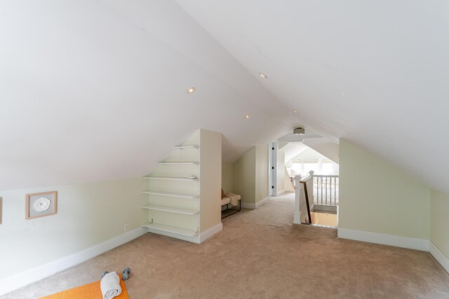 4503 Saint Elmo Ave, Chattanooga, TN 37409 - additional living space with carpet flooring and vaulted ceiling