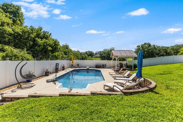 234 Holcomb Rd, Ringgold, GA 30736 - view of swimming pool featuring a fenced backyard and a patio