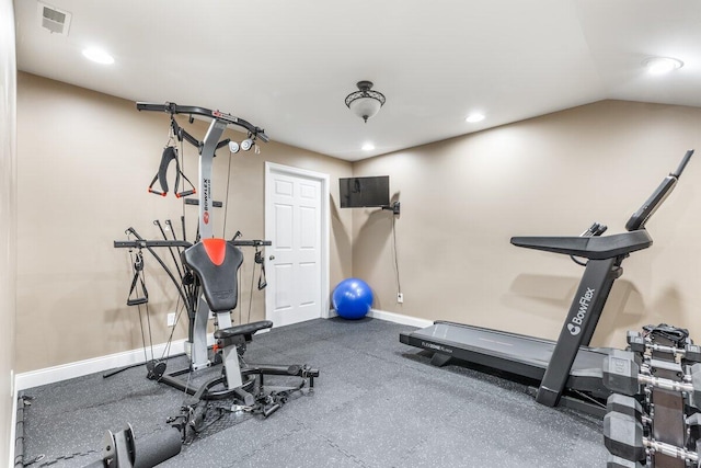 234 Holcomb Rd, Ringgold, GA 30736 - workout room featuring recessed lighting