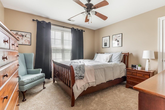 234 Holcomb Rd, Ringgold, GA 30736 - bedroom featuring light colored carpet and ceiling fan