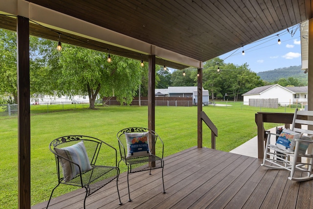 220 Charlene Pl, South Pittsburg, TN 37380 - deck featuring a fenced backyard