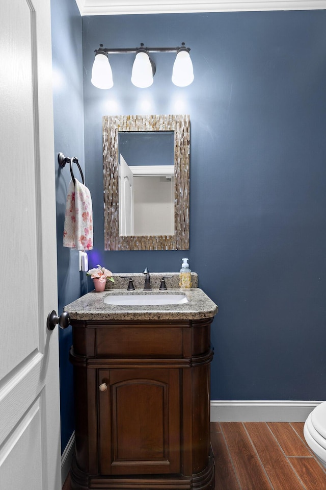 220 Charlene Pl, South Pittsburg, TN 37380 - half bath featuring wood finished floors and vanity