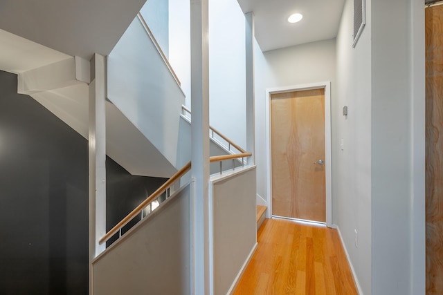277 W 19th St, Chattanooga, TN 37408 - hall with wood finished floors and stairs