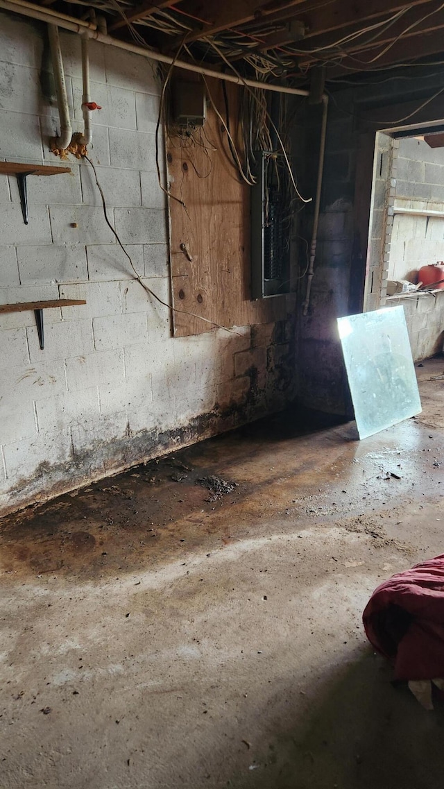 271 Anderson Rd, Palmer, TN 37365 - unfinished below grade area featuring electric panel
