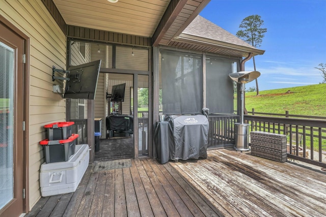 231 Turkey Run, Flintstone, GA 30725 - wooden deck featuring area for grilling