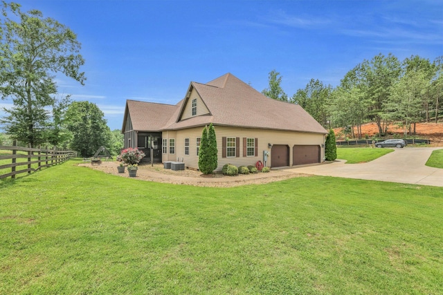 231 Turkey Run, Flintstone, GA 30725 - view of side of home featuring driveway, an attached garage, and roof with shingles