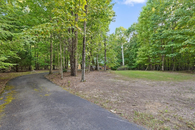 68 Bluff View Dr, Dunlap, TN 37327 - view of asphalt driveway with a wooded view