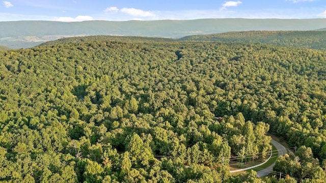 68 Bluff View Dr, Dunlap, TN 37327 - aerial view of a heavily wooded area and mountains