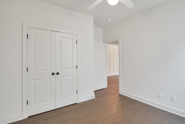 101 Lemonade St, Chattanooga, TN 37421 - unfurnished bedroom featuring wood finished floors, a closet, and ceiling fan