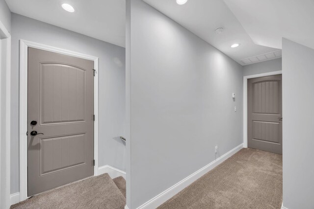 386 Twelve Oaks Dr, Rock Spring, GA 30739 - corridor with carpet and recessed lighting