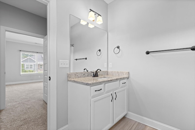 3480 Travertine Ln, Chattanooga, TN 37405 - bathroom featuring baseboards and vanity