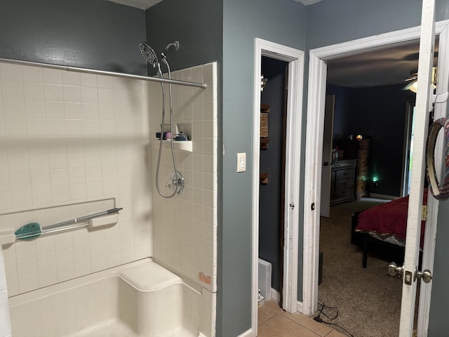 78 Mcdonough St, Dunlap, TN 37327 - full bath with tile patterned flooring, connected bathroom, and a ceiling fan