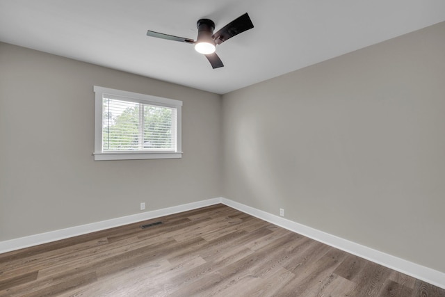 185 Block Rd, Rossville, GA 30741 - spare room with ceiling fan and wood finished floors