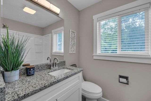 185 Block Rd, Rossville, GA 30741 - bathroom featuring healthy amount of natural light, vanity, and a shower