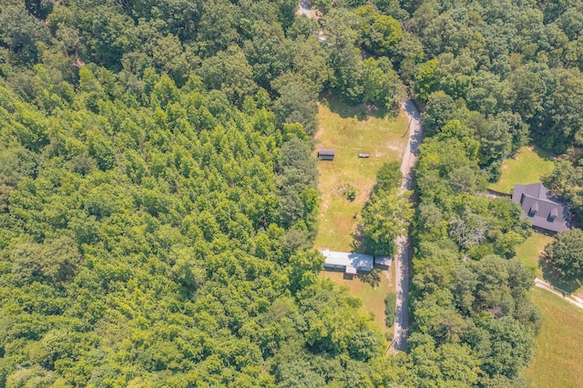 1103 Monroe Green Rd, Trion, GA 30753 - aerial view of property and surrounding area featuring a heavily wooded area