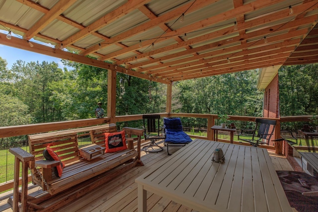 1103 Monroe Green Rd, Trion, GA 30753 - view of wooden terrace