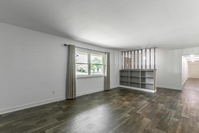 2046 N Concord Rd, Chattanooga, TN 37421 - unfurnished living room with dark wood-type flooring