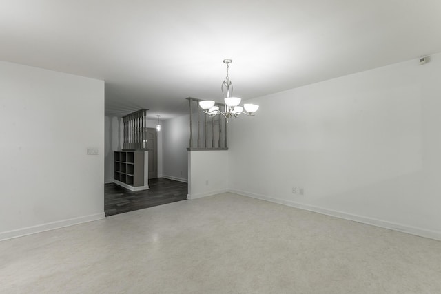 2046 N Concord Rd, Chattanooga, TN 37421 - spare room with a chandelier and baseboards