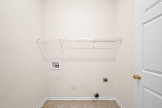 6239 Jacq Ct Unit 57, Hixson, TN 37343 - washroom featuring electric dryer hookup, washer hookup, light tile patterned flooring, and hookup for a gas dryer