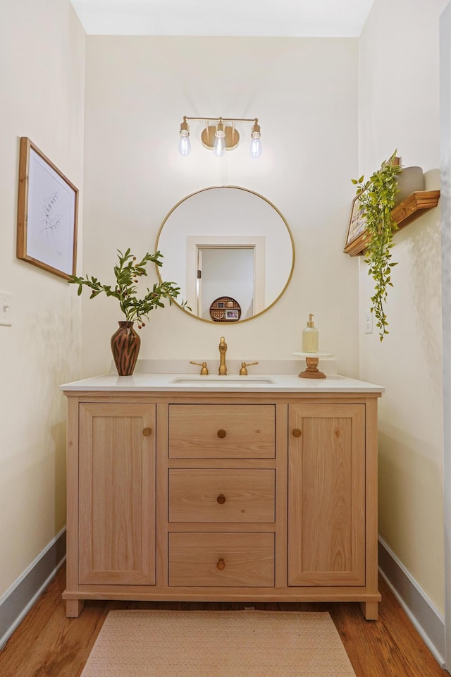 6822 Bacon Ln Unit B, Chattanooga, TN 37421 - bathroom featuring vanity and wood finished floors