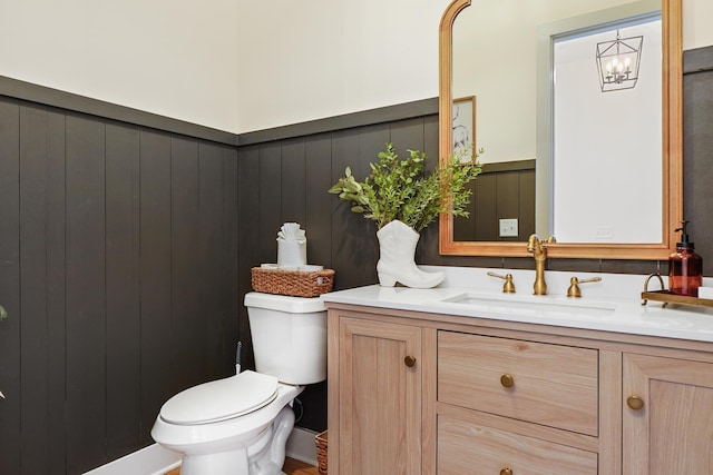 6822 Bacon Ln Unit B, Chattanooga, TN 37421 - half bath with vanity and wainscoting
