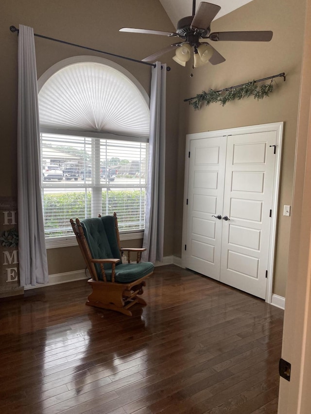 151 Holly Oak Ln, Ringgold, GA 30736 - living area with wood-type flooring and a ceiling fan