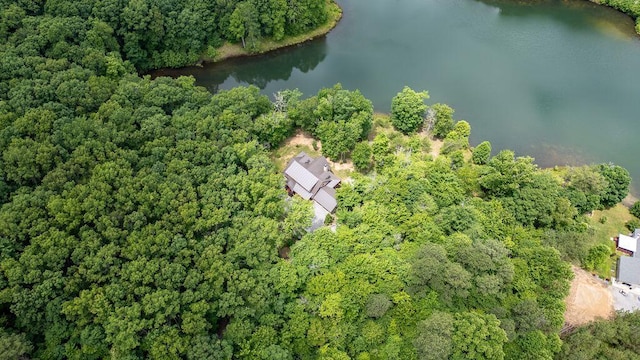 80 Tanya Ln, Dunlap, TN 37327 - aerial view of property and surrounding area featuring a large body of water and a forest