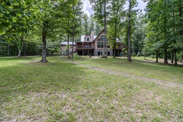80 Tanya Ln, Dunlap, TN 37327 - view of green lawn with a deck