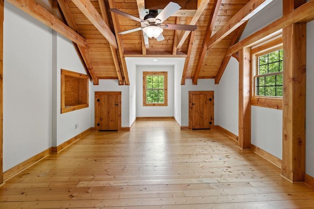 80 Tanya Ln, Dunlap, TN 37327 - bonus room featuring wooden ceiling, plenty of natural light, light wood-type flooring, and a ceiling fan