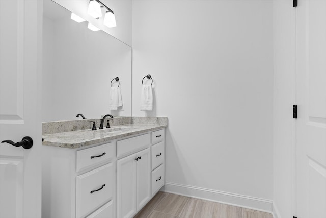 3339 Stone Creek Dr, Chattanooga, TN 37405 - bathroom featuring vanity and wood finished floors