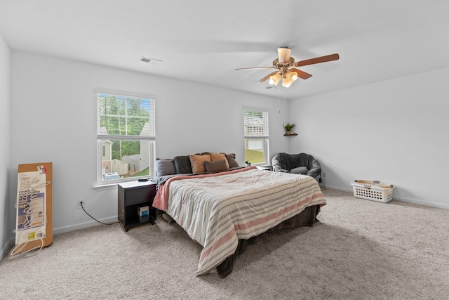 559 Cliff St, Morristown, TN 37814 - carpeted bedroom with baseboards and a ceiling fan